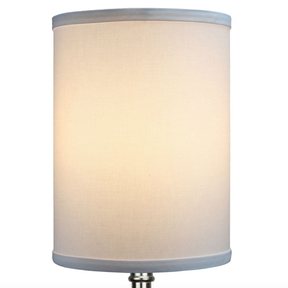 NEW - White Linen Lampshades - Picture 1 of 4
